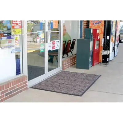 Waterhog Diamond Cord Brown Outside Mats