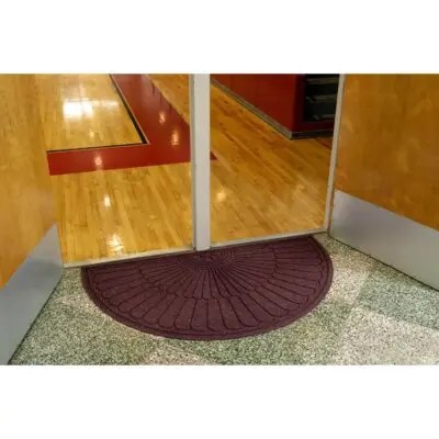 Waterhog Half Oval Maroon Floor Mats