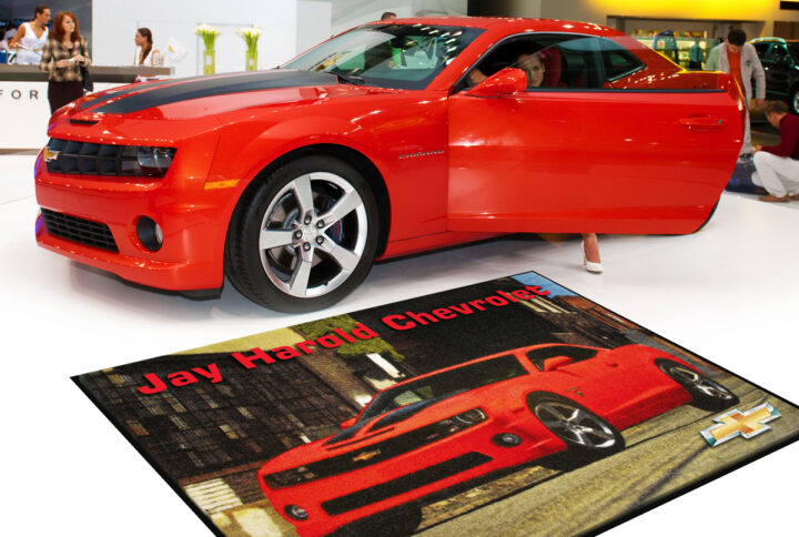 ColorStar-Impressions-HD floor mat featuring a picture of a car