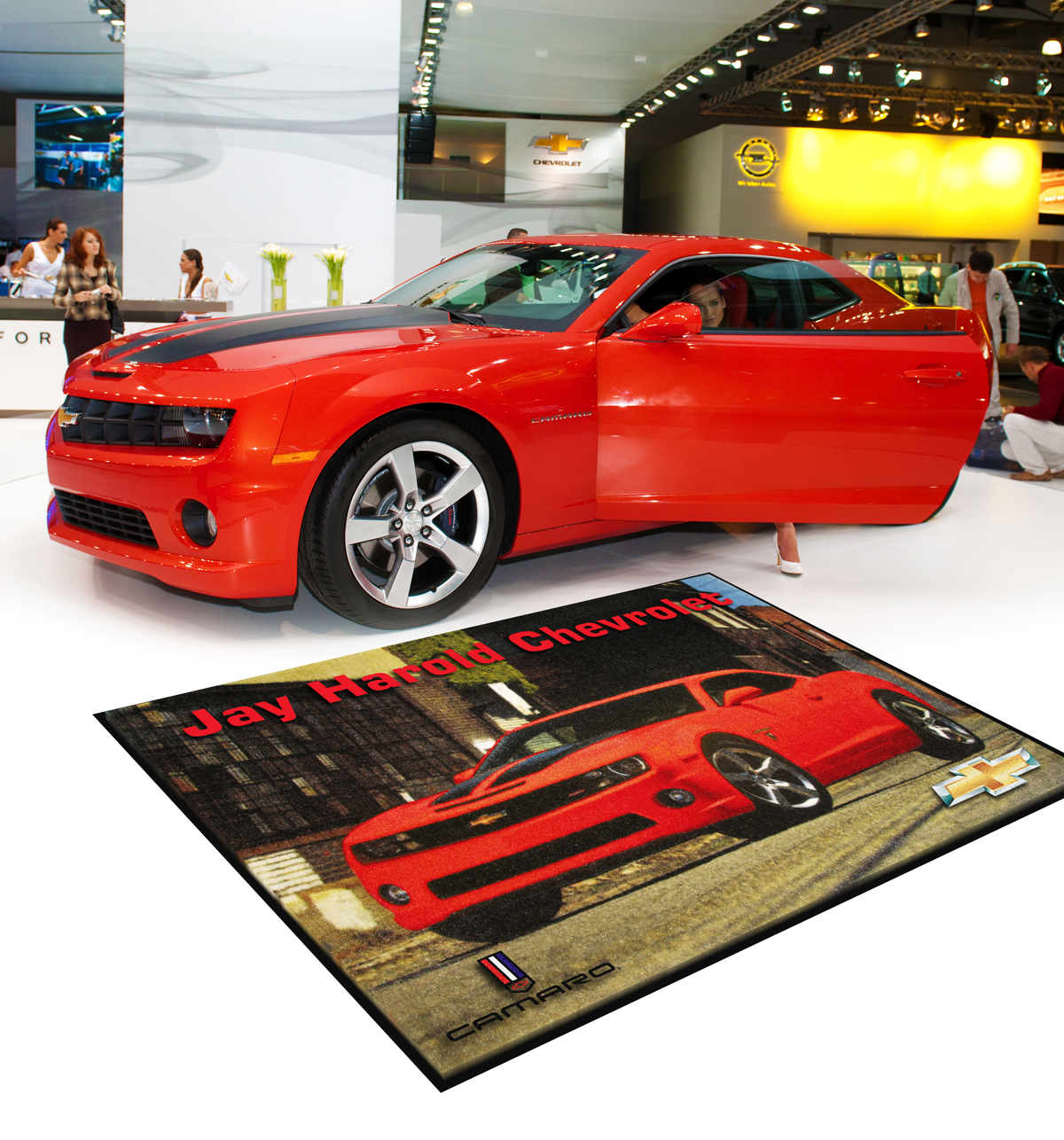 ColorStar-Impressions-HD floor mat featuring a picture of a car