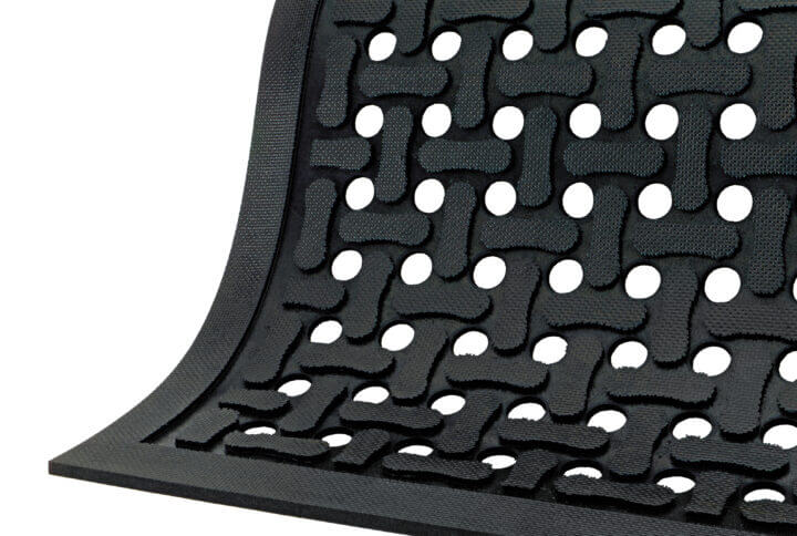 isolated image of a rubber floor mat