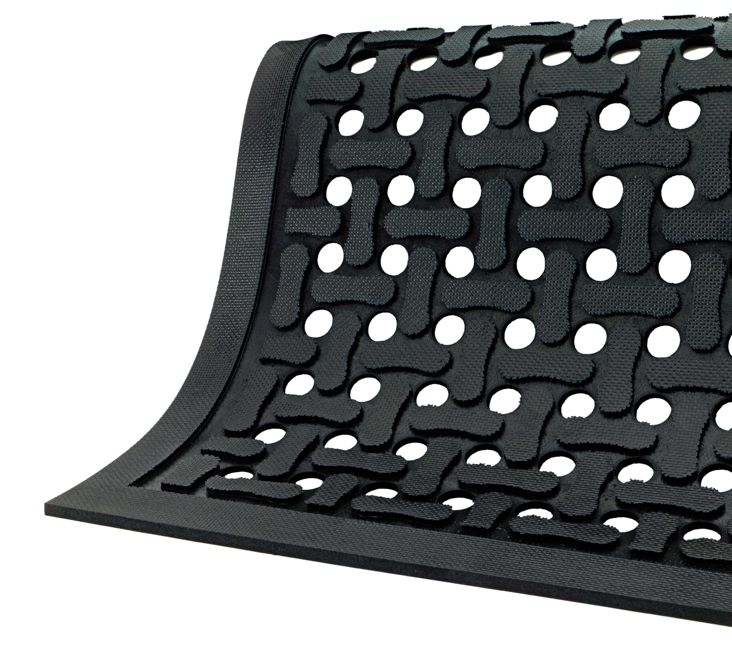 isolated image of a rubber floor mat